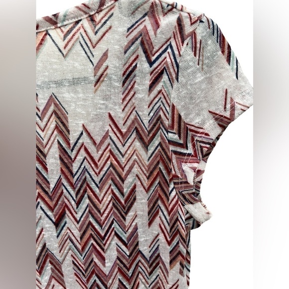 Wallflower womens mulitcolor chevron shirt Size Large - Picture 5 of 13